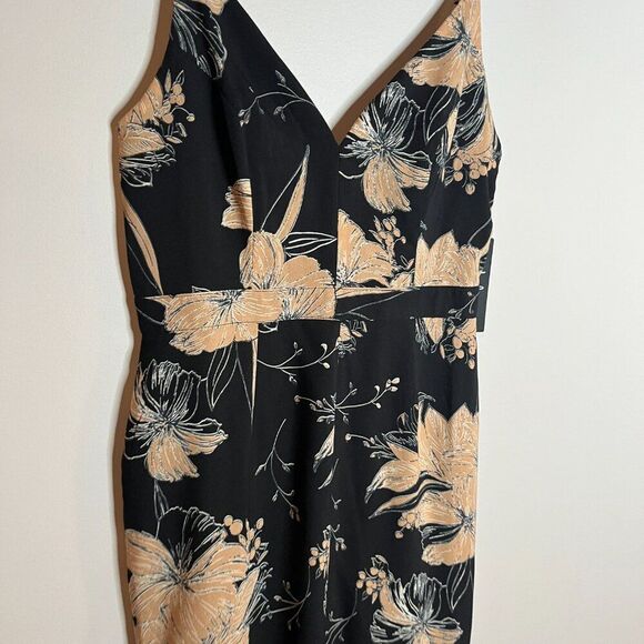 Lulus Darling Daylily Black Floral Print High-Low Maxi Dress - Picture 5 of 6